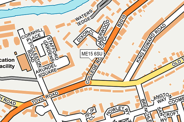 ME15 6SU map - OS OpenMap – Local (Ordnance Survey) ME15 6SU map - OS OpenMap – Local (Ordnance Survey)