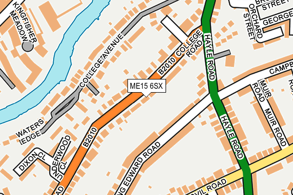 ME15 6SX map - OS OpenMap – Local (Ordnance Survey) ME15 6SX map - OS OpenMap – Local (Ordnance Survey)