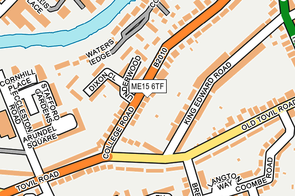 ME15 6TF map - OS OpenMap – Local (Ordnance Survey) ME15 6TF map - OS OpenMap – Local (Ordnance Survey)