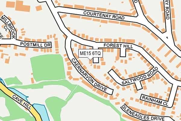 ME15 6TQ map - OS OpenMap – Local (Ordnance Survey) ME15 6TQ map - OS OpenMap – Local (Ordnance Survey)
