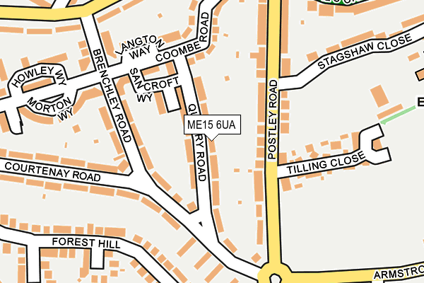 ME15 6UA map - OS OpenMap – Local (Ordnance Survey) ME15 6UA map - OS OpenMap – Local (Ordnance Survey)