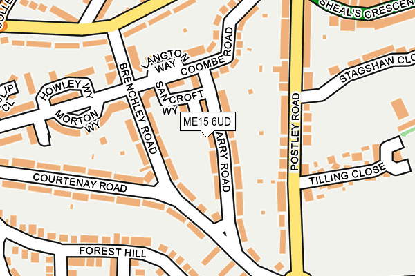 ME15 6UD map - OS OpenMap – Local (Ordnance Survey) ME15 6UD map - OS OpenMap – Local (Ordnance Survey)