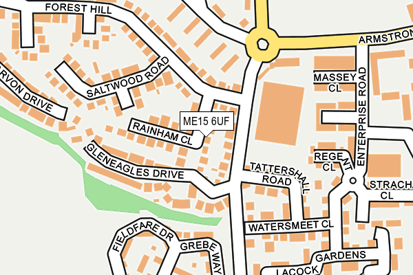 ME15 6UF map - OS OpenMap – Local (Ordnance Survey) ME15 6UF map - OS OpenMap – Local (Ordnance Survey)