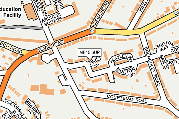 ME15 6UP map - OS OpenMap – Local (Ordnance Survey) ME15 6UP map - OS OpenMap – Local (Ordnance Survey)