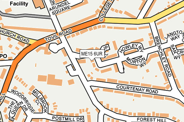 ME15 6UR map - OS OpenMap – Local (Ordnance Survey) ME15 6UR map - OS OpenMap – Local (Ordnance Survey)