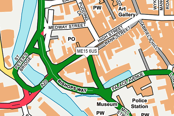 ME15 6US map - OS OpenMap – Local (Ordnance Survey)