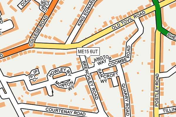 ME15 6UT map - OS OpenMap – Local (Ordnance Survey) ME15 6UT map - OS OpenMap – Local (Ordnance Survey)