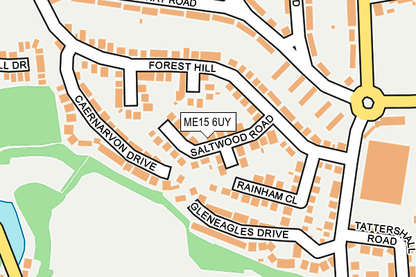 ME15 6UY map - OS OpenMap – Local (Ordnance Survey) ME15 6UY map - OS OpenMap – Local (Ordnance Survey)