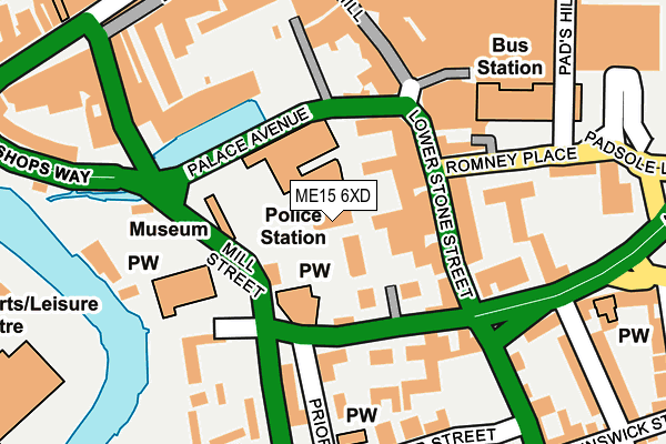 ME15 6XD map - OS OpenMap – Local (Ordnance Survey) ME15 6XD map - OS OpenMap – Local (Ordnance Survey)
