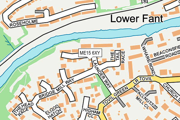 ME15 6XY map - OS OpenMap – Local (Ordnance Survey) ME15 6XY map - OS OpenMap – Local (Ordnance Survey)