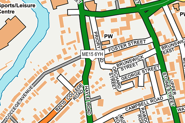 ME15 6YH map - OS OpenMap – Local (Ordnance Survey) ME15 6YH map - OS OpenMap – Local (Ordnance Survey)