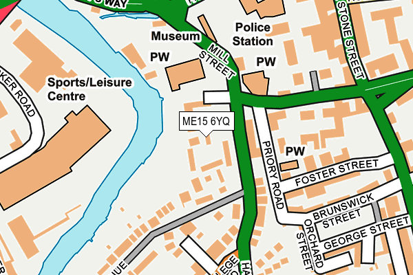 ME15 6YQ map - OS OpenMap – Local (Ordnance Survey) ME15 6YQ map - OS OpenMap – Local (Ordnance Survey)