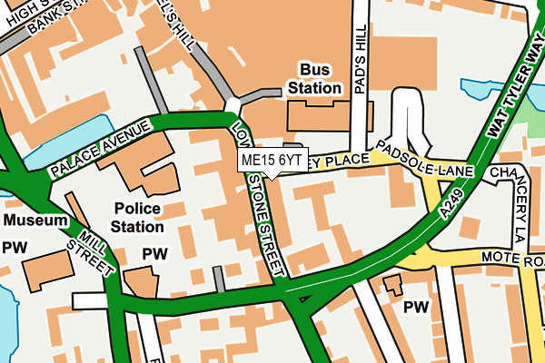 ME15 6YT map - OS OpenMap – Local (Ordnance Survey) ME15 6YT map - OS OpenMap – Local (Ordnance Survey)