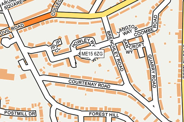 ME15 6ZG map - OS OpenMap – Local (Ordnance Survey) ME15 6ZG map - OS OpenMap – Local (Ordnance Survey)