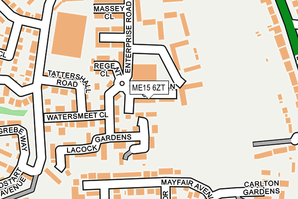 ME15 6ZT map - OS OpenMap – Local (Ordnance Survey) ME15 6ZT map - OS OpenMap – Local (Ordnance Survey)