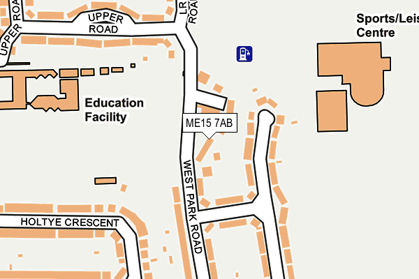 ME15 7AB map - OS OpenMap – Local (Ordnance Survey) ME15 7AB map - OS OpenMap – Local (Ordnance Survey)