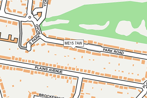 ME15 7AW map - OS OpenMap – Local (Ordnance Survey) ME15 7AW map - OS OpenMap – Local (Ordnance Survey)