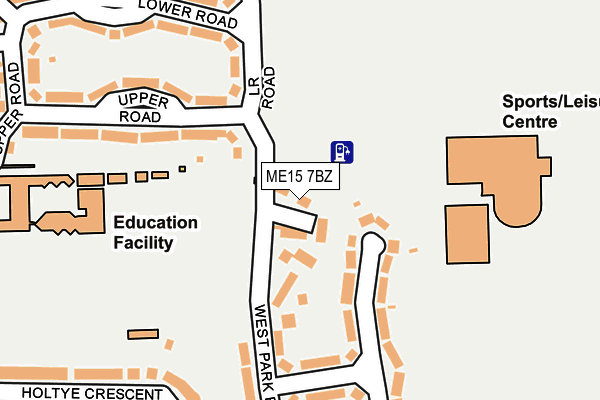 ME15 7BZ map - OS OpenMap – Local (Ordnance Survey) ME15 7BZ map - OS OpenMap – Local (Ordnance Survey)