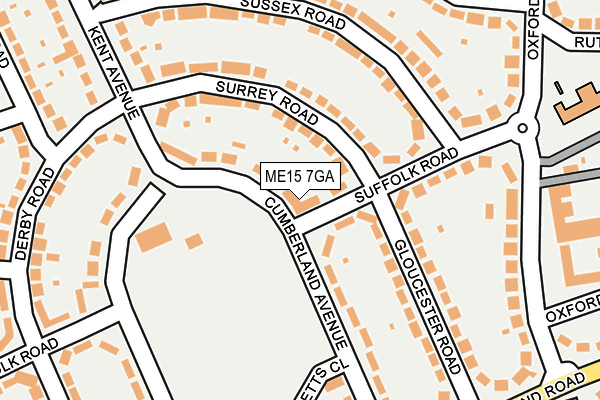 ME15 7GA map - OS OpenMap – Local (Ordnance Survey) ME15 7GA map - OS OpenMap – Local (Ordnance Survey)