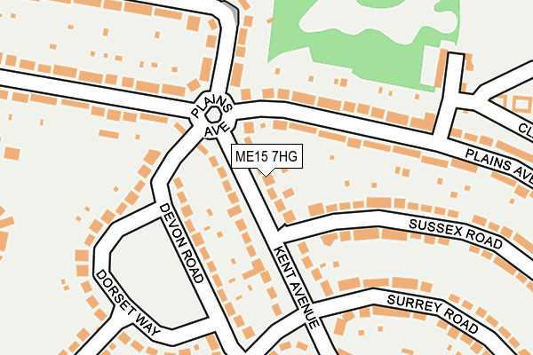 ME15 7HG map - OS OpenMap – Local (Ordnance Survey) ME15 7HG map - OS OpenMap – Local (Ordnance Survey)