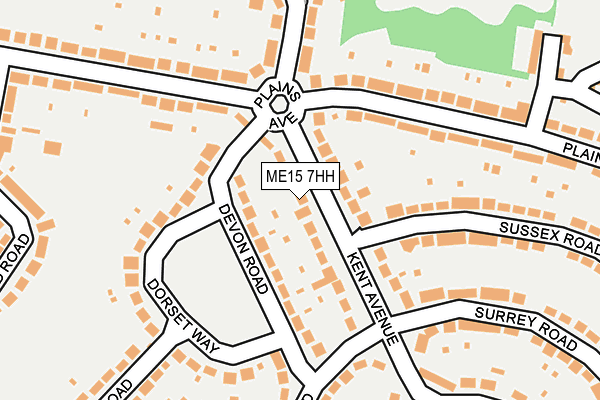 ME15 7HH map - OS OpenMap – Local (Ordnance Survey) ME15 7HH map - OS OpenMap – Local (Ordnance Survey)