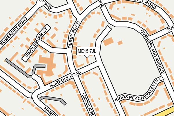 ME15 7JL map - OS OpenMap – Local (Ordnance Survey) ME15 7JL map - OS OpenMap – Local (Ordnance Survey)
