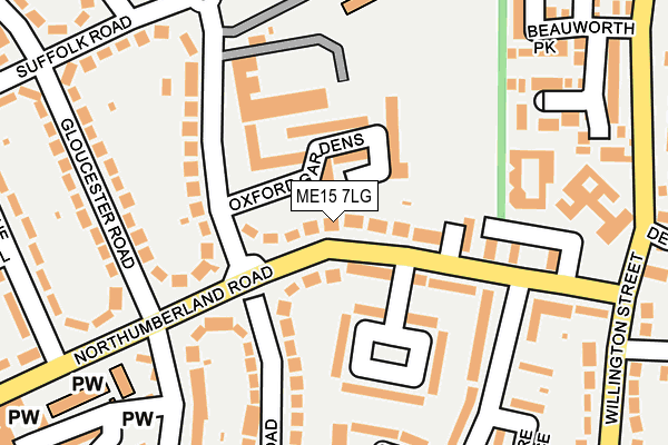 ME15 7LG map - OS OpenMap – Local (Ordnance Survey) ME15 7LG map - OS OpenMap – Local (Ordnance Survey)