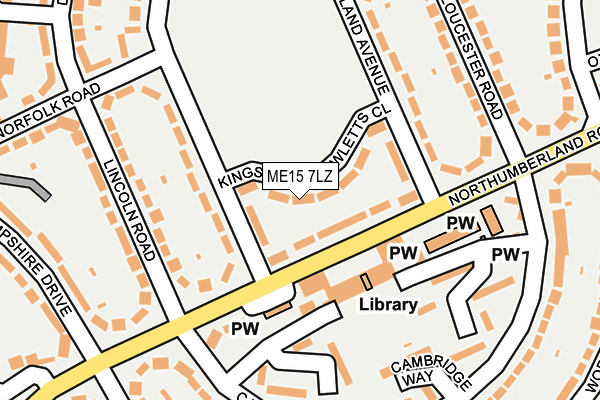 ME15 7LZ map - OS OpenMap – Local (Ordnance Survey) ME15 7LZ map - OS OpenMap – Local (Ordnance Survey)