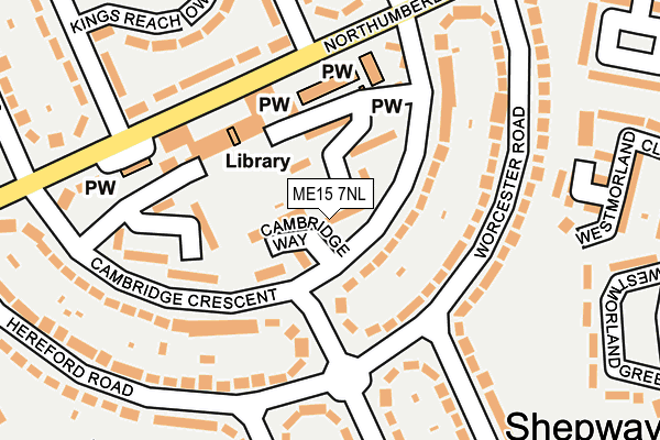 ME15 7NL map - OS OpenMap – Local (Ordnance Survey) ME15 7NL map - OS OpenMap – Local (Ordnance Survey)