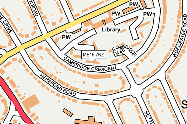 ME15 7NZ map - OS OpenMap – Local (Ordnance Survey) ME15 7NZ map - OS OpenMap – Local (Ordnance Survey)