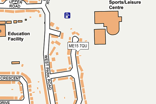 ME15 7QU map - OS OpenMap – Local (Ordnance Survey) ME15 7QU map - OS OpenMap – Local (Ordnance Survey)