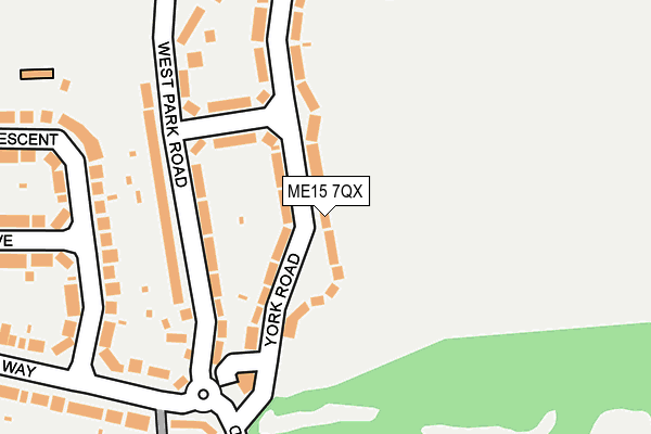 ME15 7QX map - OS OpenMap – Local (Ordnance Survey) ME15 7QX map - OS OpenMap – Local (Ordnance Survey)