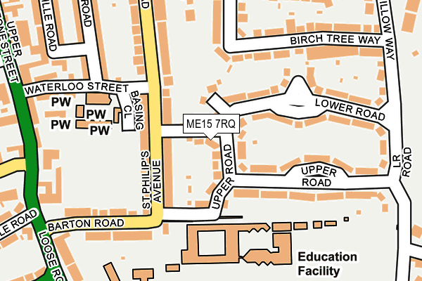 ME15 7RQ map - OS OpenMap – Local (Ordnance Survey) ME15 7RQ map - OS OpenMap – Local (Ordnance Survey)