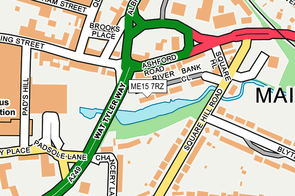 ME15 7RZ map - OS OpenMap – Local (Ordnance Survey) ME15 7RZ map - OS OpenMap – Local (Ordnance Survey)