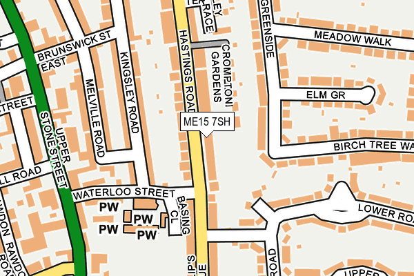 ME15 7SH map - OS OpenMap – Local (Ordnance Survey) ME15 7SH map - OS OpenMap – Local (Ordnance Survey)