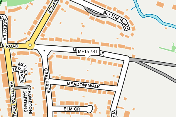 ME15 7ST map - OS OpenMap – Local (Ordnance Survey) ME15 7ST map - OS OpenMap – Local (Ordnance Survey)