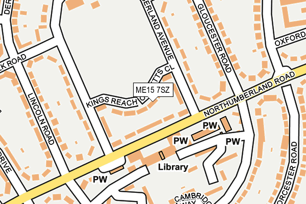 ME15 7SZ map - OS OpenMap – Local (Ordnance Survey) ME15 7SZ map - OS OpenMap – Local (Ordnance Survey)