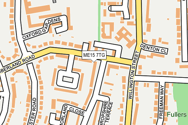 ME15 7TG map - OS OpenMap – Local (Ordnance Survey) ME15 7TG map - OS OpenMap – Local (Ordnance Survey)