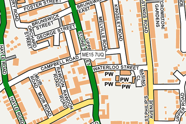 ME15 7UQ map - OS OpenMap – Local (Ordnance Survey) ME15 7UQ map - OS OpenMap – Local (Ordnance Survey)