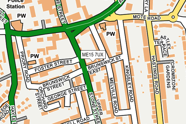 ME15 7UX map - OS OpenMap – Local (Ordnance Survey) ME15 7UX map - OS OpenMap – Local (Ordnance Survey)