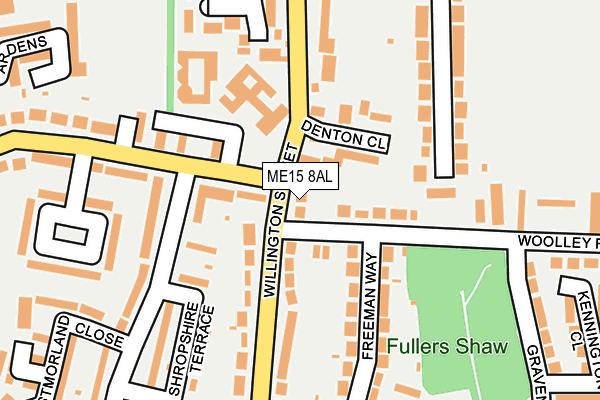 ME15 8AL map - OS OpenMap – Local (Ordnance Survey) ME15 8AL map - OS OpenMap – Local (Ordnance Survey)