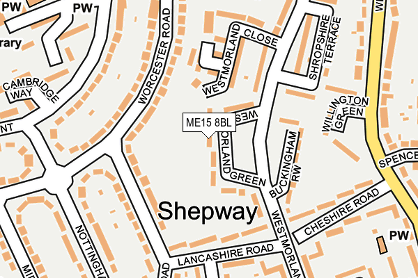 ME15 8BL map - OS OpenMap – Local (Ordnance Survey)