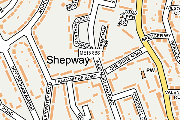 ME15 8BS map - OS OpenMap – Local (Ordnance Survey)