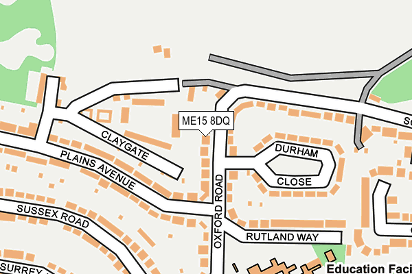 ME15 8DQ map - OS OpenMap – Local (Ordnance Survey) ME15 8DQ map - OS OpenMap – Local (Ordnance Survey)