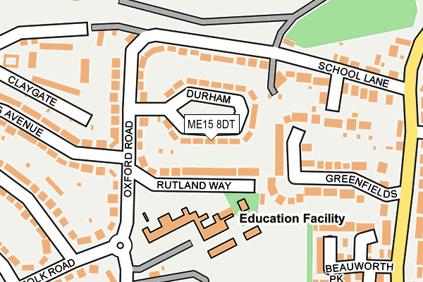 ME15 8DT map - OS OpenMap – Local (Ordnance Survey) ME15 8DT map - OS OpenMap – Local (Ordnance Survey)