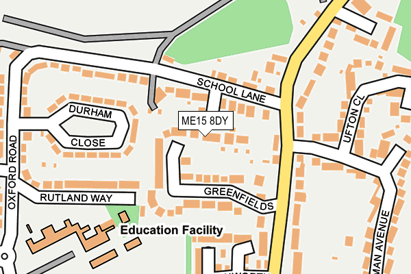 ME15 8DY map - OS OpenMap – Local (Ordnance Survey)