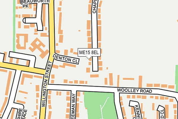 ME15 8EL map - OS OpenMap – Local (Ordnance Survey) ME15 8EL map - OS OpenMap – Local (Ordnance Survey)