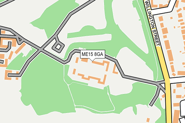 ME15 8GA map - OS OpenMap – Local (Ordnance Survey) ME15 8GA map - OS OpenMap – Local (Ordnance Survey)