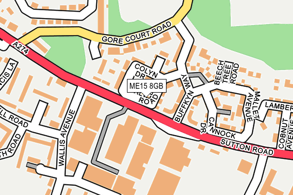 ME15 8GB map - OS OpenMap – Local (Ordnance Survey) ME15 8GB map - OS OpenMap – Local (Ordnance Survey)