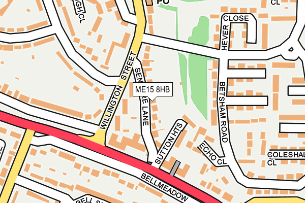 ME15 8HB map - OS OpenMap – Local (Ordnance Survey) ME15 8HB map - OS OpenMap – Local (Ordnance Survey)